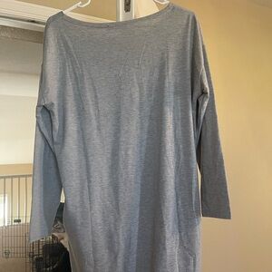 Women's Long Sleeve Gray Dress